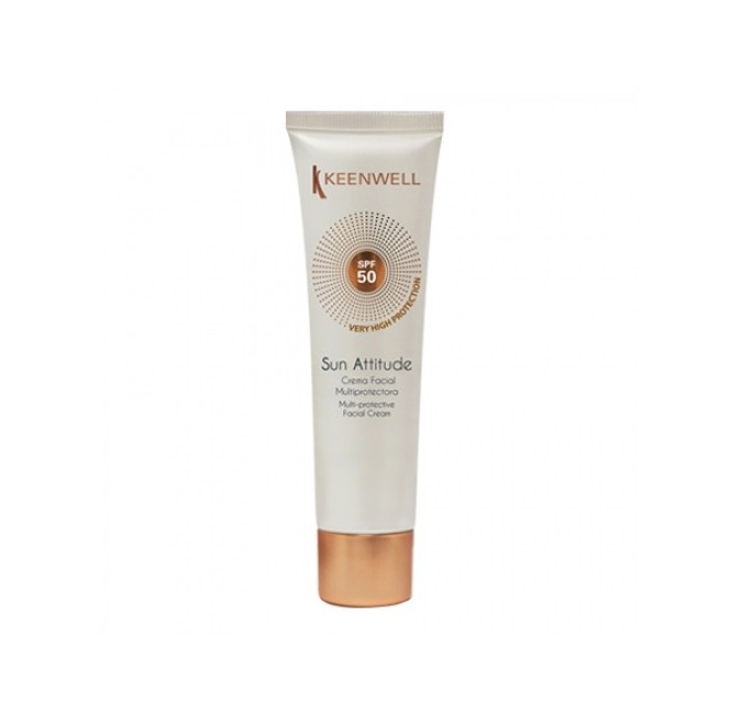 KEENWELL SUN ATTITUDE APSAUGINIS KREMAS VEIDUI SPF 50, 60 ml