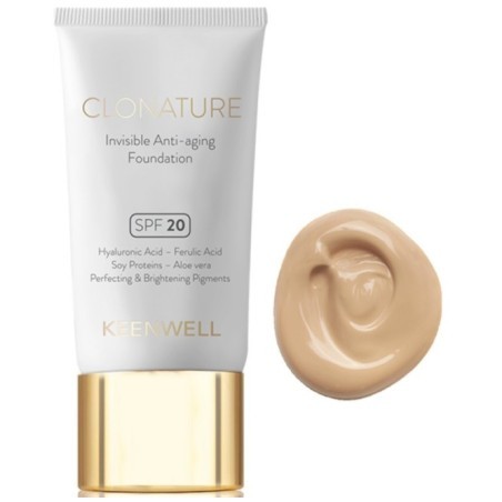 KEENWELL CLONATURE JAUNINANTIS MAKIAŽO PAGRINDAS SPF20, 30 ML (NR.4)