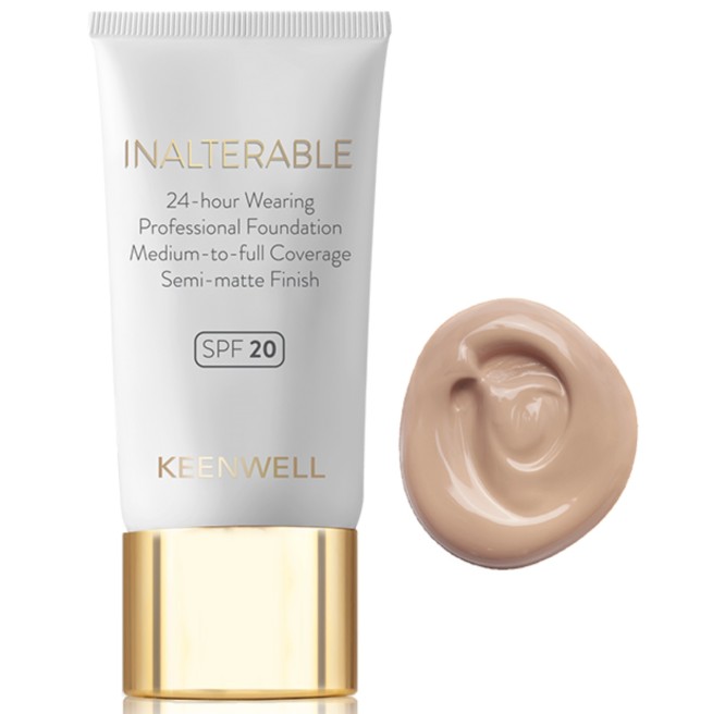 KEENWELL INALTERABLE SKYSTAS MAKIAŽO PAGRINDAS SU SPF20, 30 ML (Nr. 3)