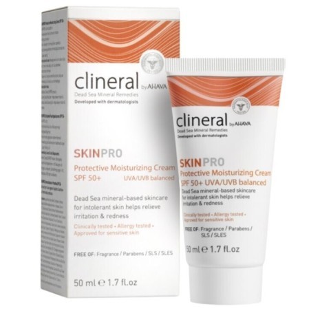 AHAVA CLINERAL SKINPRO APSAUGINIS DRĖKINAMASIS KREMAS SPF 50, 50 ML
