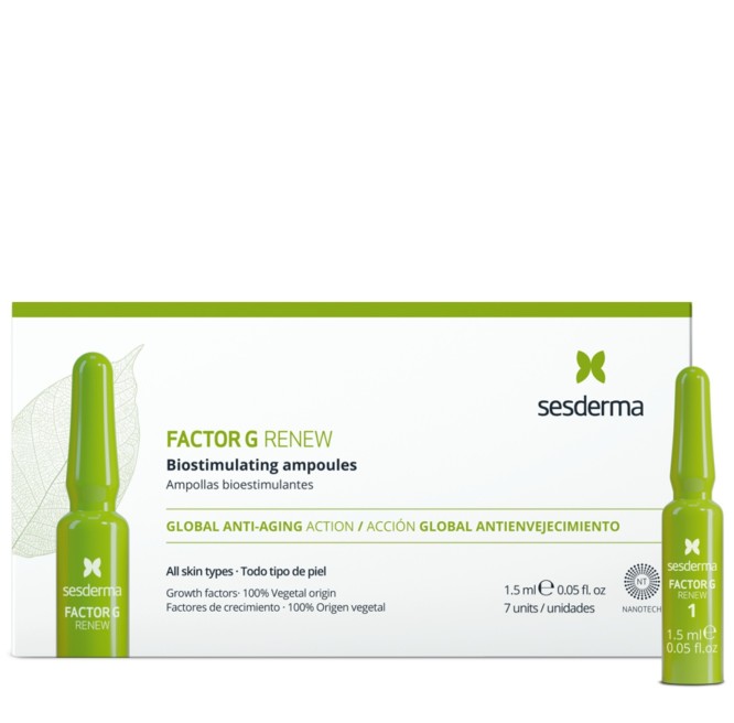 SESDERMA FACTOR G GLOBAL ANTI-AGING AMPULĖS, 7x1,5 ML