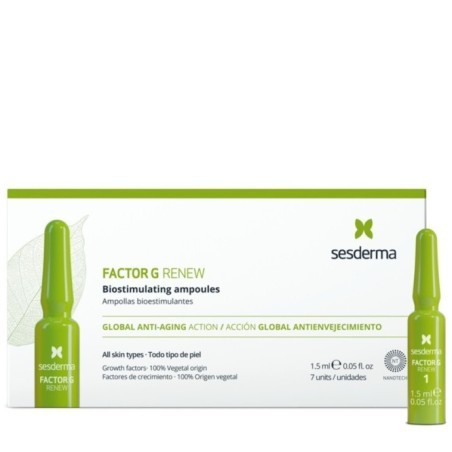 SESDERMA FACTOR G GLOBAL ANTI-AGING AMPULĖS, 7x1,5 ML