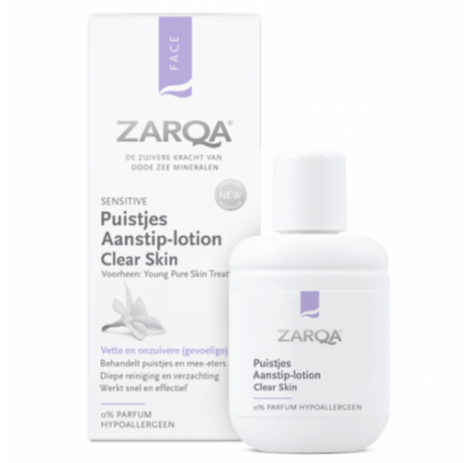 ZARQA CLEAR SKIN TAŠKINIS LOSJONAS Į AKNĘ LINKUSIOS ODOS INTENSYVIAI PRIEŽIŪRAI, 20 ML