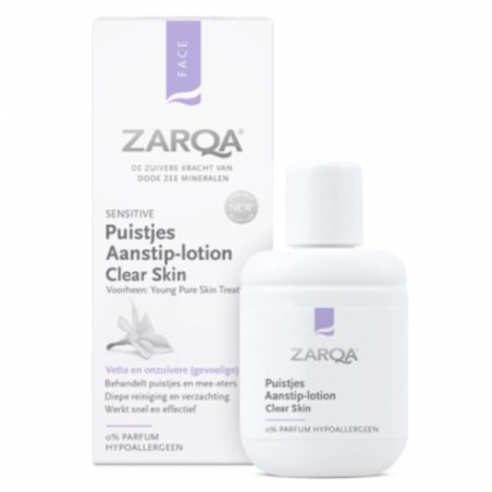 ZARQA CLEAR SKIN TAŠKINIS LOSJONAS Į AKNĘ LINKUSIOS ODOS INTENSYVIAI PRIEŽIŪRAI, 20 ML