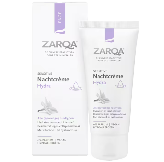 ZARQA DRĖKINAMASIS NAKTINIS VEIDO KREMAS, 50 ML