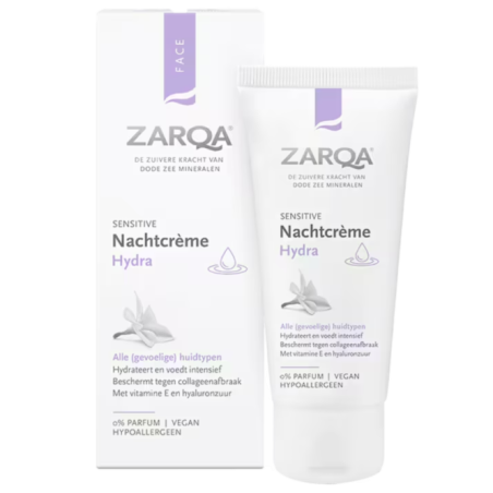 ZARQA DRĖKINAMASIS NAKTINIS VEIDO KREMAS, 50 ML