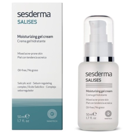 SESDERMA SALISES DRĖKINAMASIS GELINIS KREMAS Į AKNĘ LINKUSIAI ODAI, 50 ML