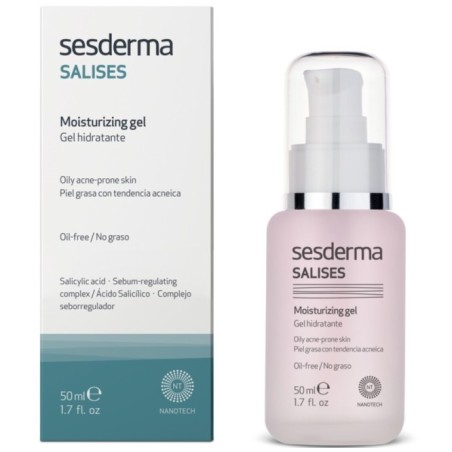 SESDERMA SALISES DRĖKINAMASIS GELIS Į AKNĘ LINKUSIAI ODAI, 50 ML