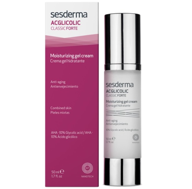 SESDERMA ACGLICOLIC CLASSIC FORTE DRĖKINAMASIS GELINIS KREMAS, 50 ML