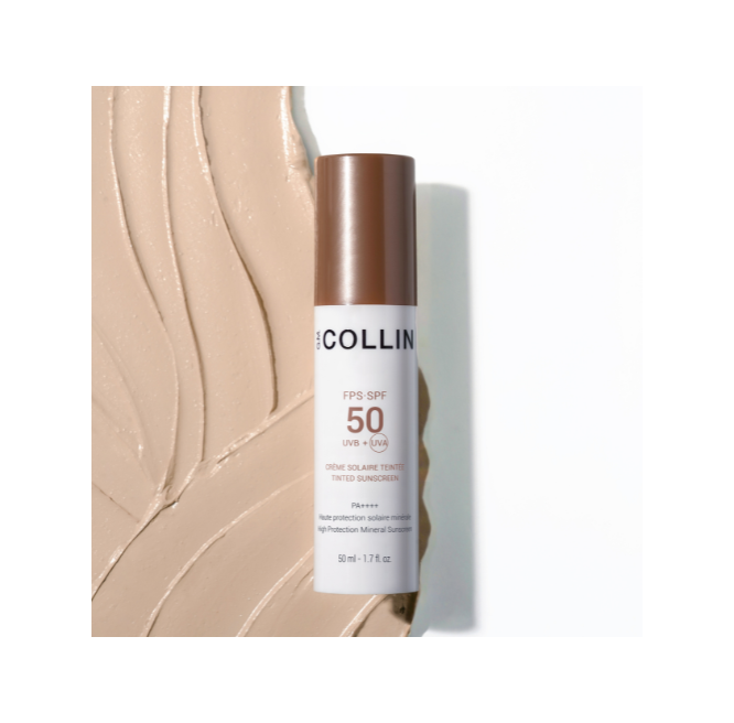 G.M. COLLIN SPF 50 TINTED SUNSCREEN APSAUGINIS KREMAS SU ATSPALVIU, 50 ML.