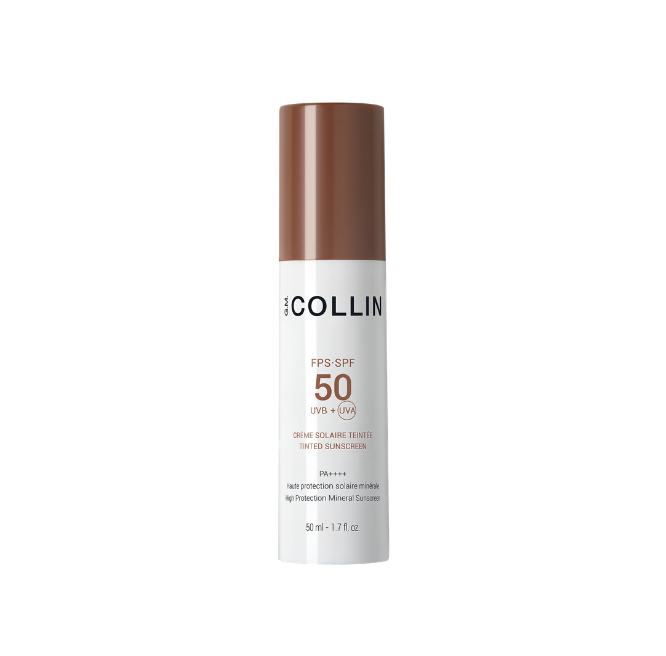 G.M. COLLIN SPF 50 TINTED SUNSCREEN APSAUGINIS KREMAS SU ATSPALVIU, 50 ML.