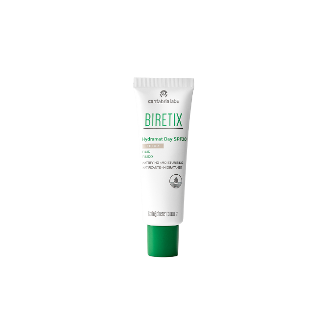 BIRETIX HYDRAMAT DAY SPF 30 FLUIDAS SU SPALVA, 50 ML