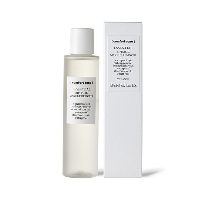 COMFORT ZONE ESSENTIAL dvifazis, vandeniui atsparaus akių makiažo valiklis, 150 ml