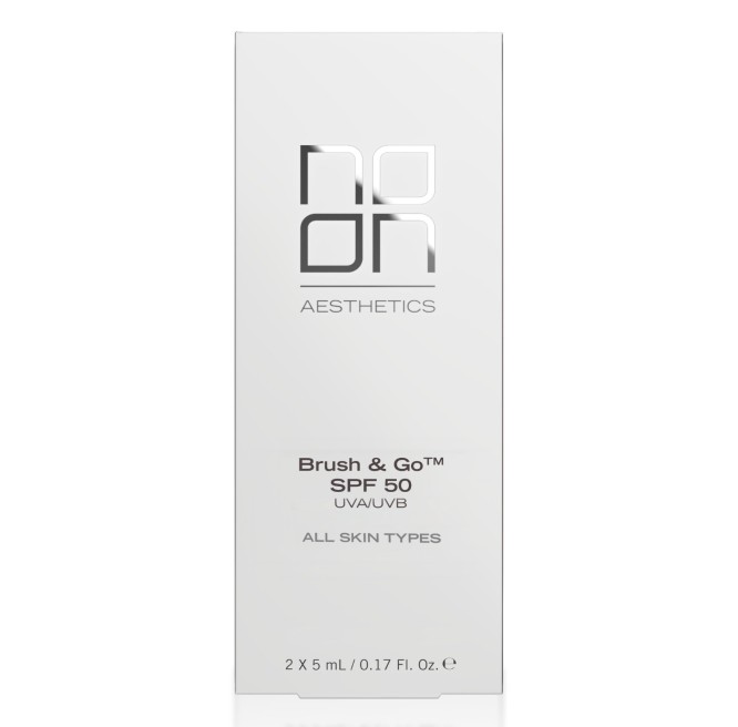 NOON BRUSH&GO MINERAL SUN PROTECTION POWDER SPF 50 VISŲ TIPŲ ODAI (Tone 01), 2x5 g