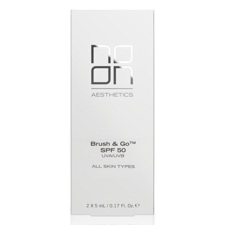 NOON BRUSH&GO MINERAL SUN PROTECTION POWDER SPF 50 VISŲ TIPŲ ODAI (Tone 01), 2x5 g