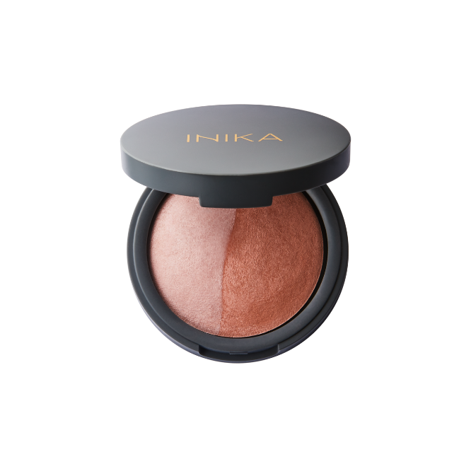 INIKA ORGANIC KOMPAKTINIAI MINERALINIAI SKAISTALAI DUO - Pink Tickle, 6.5 g