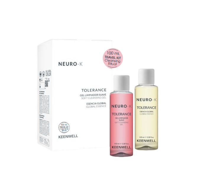 KEENWELL NEURO-K TOLERANCE (ŠVELNUS VALOMASIS GELIS 100ML + ESENCIJA 100ML) KELIONINIS RINKINYS