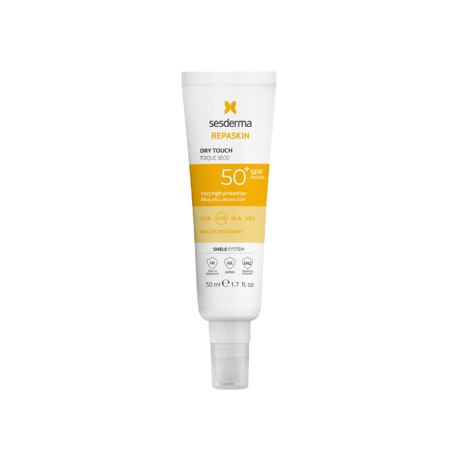 SESDERMA REPASKIN DRY TOUCH APSAUGINĖ PRIEMONĖ VEIDUI SPF50+, 50ml
