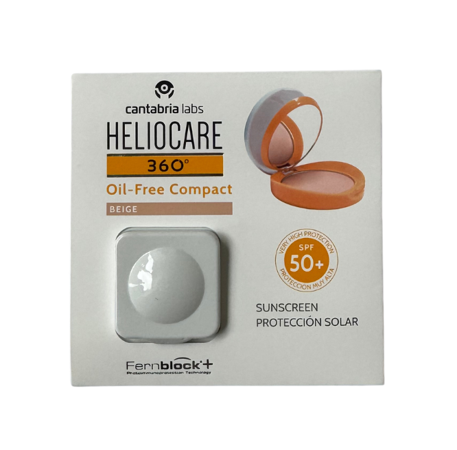 HELIOCARE 360 OIL-FREE APSAUGINĖ KOMPAKTINĖ PUDRA SPF50, 1.2 g. (Beige) 