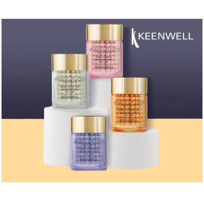 KEENWELL EVOLUTION SPHERE DRĖKINANTIS ANTIOKSIDACINIS DAUGIAFUNKCINIS PAAKIŲ KREMAS, 15 ML
