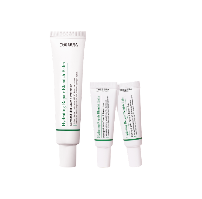 THESERA HYDRATING REPAIR BLEMISH BALM VEIDO KREMAS SU SPALVA SPF 30, 10 ML (2 ATSPALVIS)