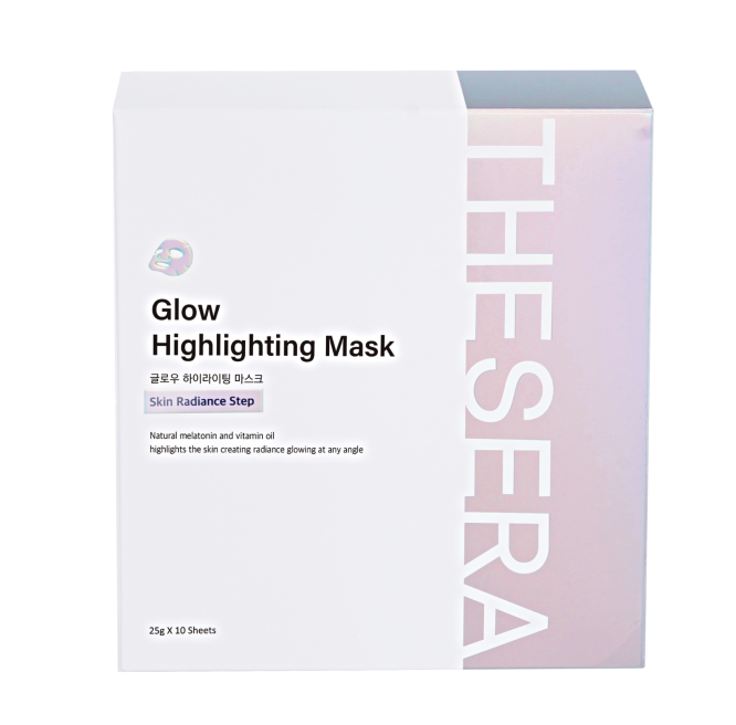 THESERA GLOW ŠVYTĖJIMO SUTEIKIANTI VEIDO KAUKĖ, 10x25 G