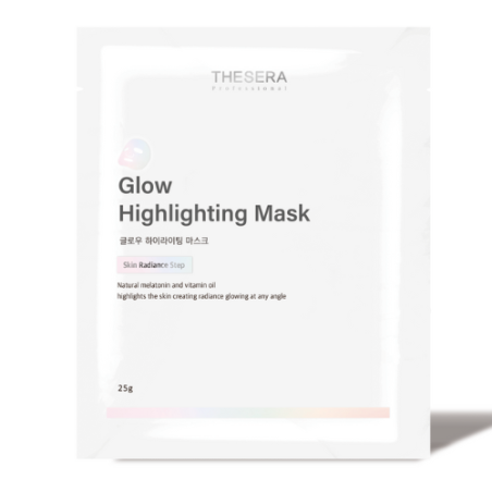 THESERA GLOW ŠVYTĖJIMO SUTEIKIANTI VEIDO KAUKĖ, 10x25 G
