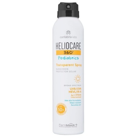 HELIOCARE 360 PEDIATRICS TRANSPARENT PURŠKIAMA APSAUGINĖ PRIEMONĖ VAIKAMS SPF50+, 200 ML