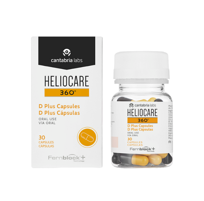 HELIOCARE 360 D PLUS MAISTO PAPILDAI, 30 KAPSULIŲ