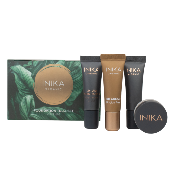INIKA ORGANIC MAKIAŽO PAGRINDŲ BANDOMASIS RINKINYS Very Light