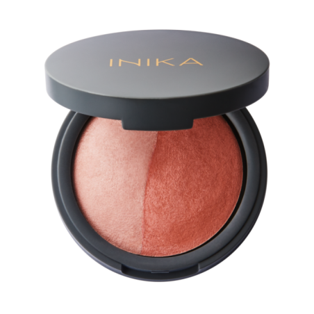 INIKA ORGANIC KOMPAKTINIAI MINERALINIAI SKAISTALAI DUO - Burnt Peach, 6.5 g