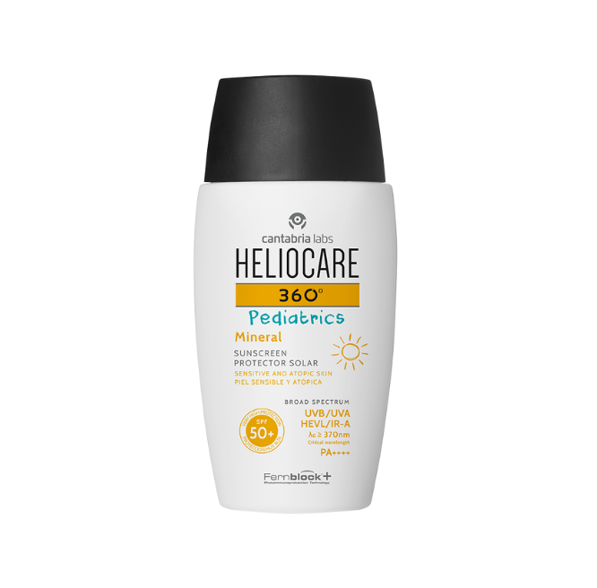 HELIOCARE 360 PEDIATRICS PRIEMONĖ SU MINERALINIAIS FILTRAIS VAIKAMS IR KŪDIKIAMS SPF50+, 50 ML