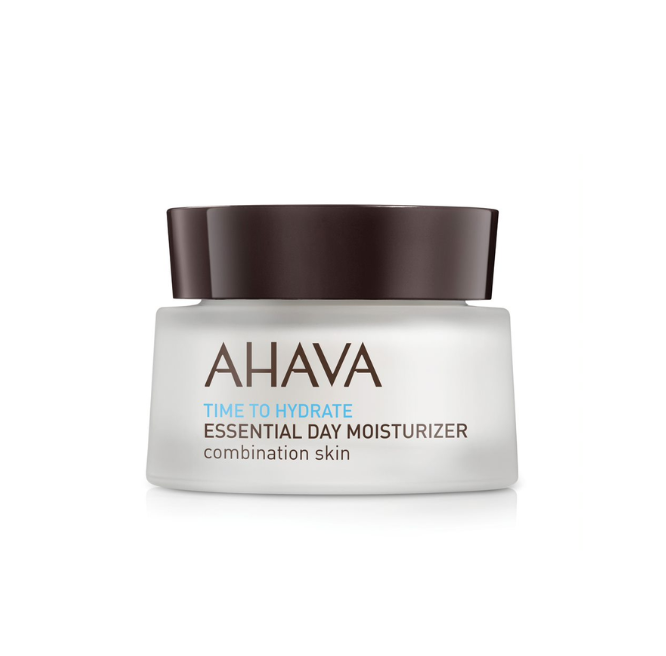 AHAVA TIME TO HYDRATE DRĖKINAMASIS DIENINIS VEIDO KREMAS MIŠRIAI VEIDO ODAI, 50 ML