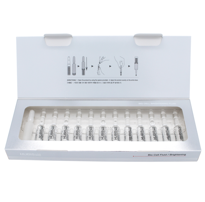 HUBISLAB BIO CELL ŠVIESINAMASIS FLUIDAS, 12x2 ml