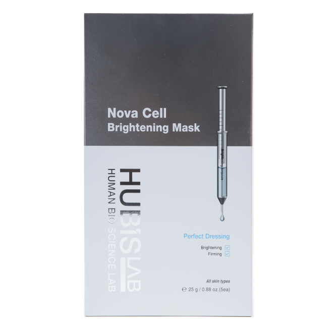 HUBISLAB E+ EPIDERMA NOVA CELL ŠVIESINANTI VEIDO KAUKĖ, 5x25 g